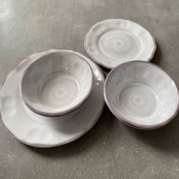 Assiettes de dîner modernes en mélamine effet marbre pour Thanksgiving, matériau écologique, bol de 11 pouces, non toxique, service de table – Meilleures ventes