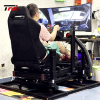 Cockpit de simulation de course en aluminium 4080 réglable, durable, étanche, modulaire, base DIY compatible avec les principaux simulateurs de volant et de pédales