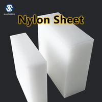 Plaque en nylon MC colorée de bonne qualité, bloc de polyamide, plaque en nylon MC bleu-vert, produits plastiques usinés