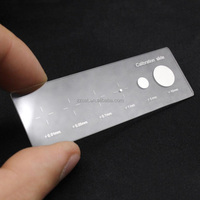 Slide Kalibrasi Spot Mikrometer 970 Tahap, untuk Mikroskop