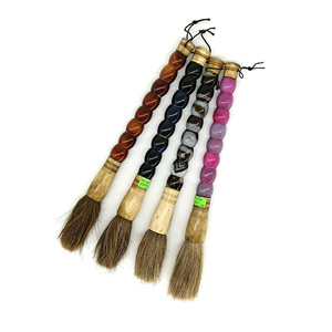 도매가 고품질 중국 골동품 비취석 서예 붓 - Product Image 4