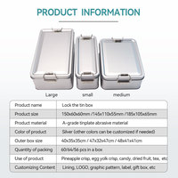 Conteneur en fer blanc de qualité alimentaire, rectangulaire/cylindrique, pour chocolat, pain, bonbons, biscuits, tiramisu, pâtisseries - Vente en gros