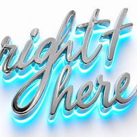 Enseigne lumineuse Halo 3D en miroir argenté avec lettres cursives cyan et rétroéclairage LED pour la décoration murale de la maison, du salon, du café, de la boutique ou du magasin.