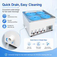 CENLEE Baño de Agua con Agitación Magnética Digital PID, Amplio Rango de Temperatura, Regulación Digital para Uso en Laboratorio