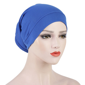 <span class=keywords><strong>Turban</strong></span> pré-noué en jersey de coton pour femmes, bonnet <span class=keywords><strong>chimio</strong></span> pour la perte de cheveux - Product Image 1