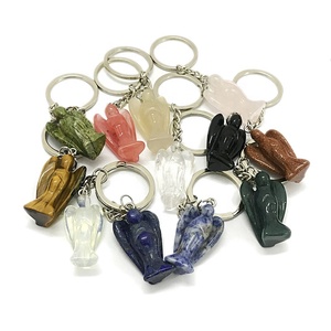 Stone Angels Keychains Mixed Crystal Keychains Gemstone Keychains