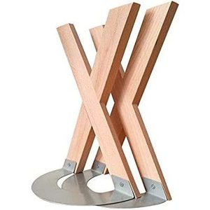 X-Shaped Wooden Desktop <b>Bookend</b> For Books And School Supplies Organizer - Product Image 2