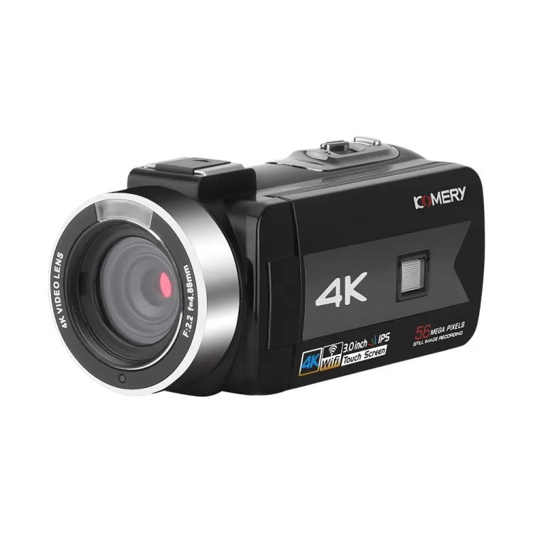 KOMERY K1 5600PX 16X 줌 4K HD 디지털 비디오 카메라 뜨거운 신발 인터페이스 4K 캠코더 DV 카메라 미니 카메라