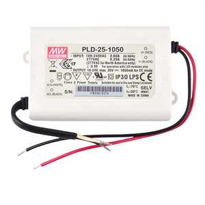Fuente de Alimentación LED Mean Well PLD-25-1050 de 25W, Salida Única, 16-24V, 1050mA, IP30, LPS, SELV - Product Image 5