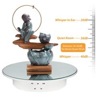 Présentoir à plateforme rotative KAMPHO 7.87 ", charge de 22lbs, plateau tournant motorisé pour bijoux, modèles 3D, photographie de gâteaux