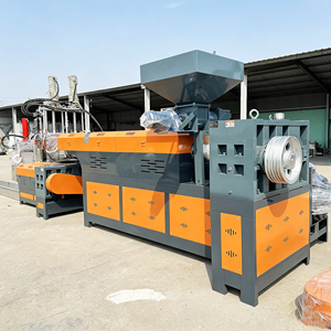 Hot Induction Heater Screw and Barrel for Sale Small Discontinuous Compostable <b>Plastic</b> to Granules <b>Pellet</b> Extruder Machine - Product Image 1