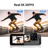 Nueva Cámara Deportiva V11 con Pantalla Táctil de Doble Color, 5K HD, Resistente al Agua, Antivibración, para Ciclismo, 5k 60fps