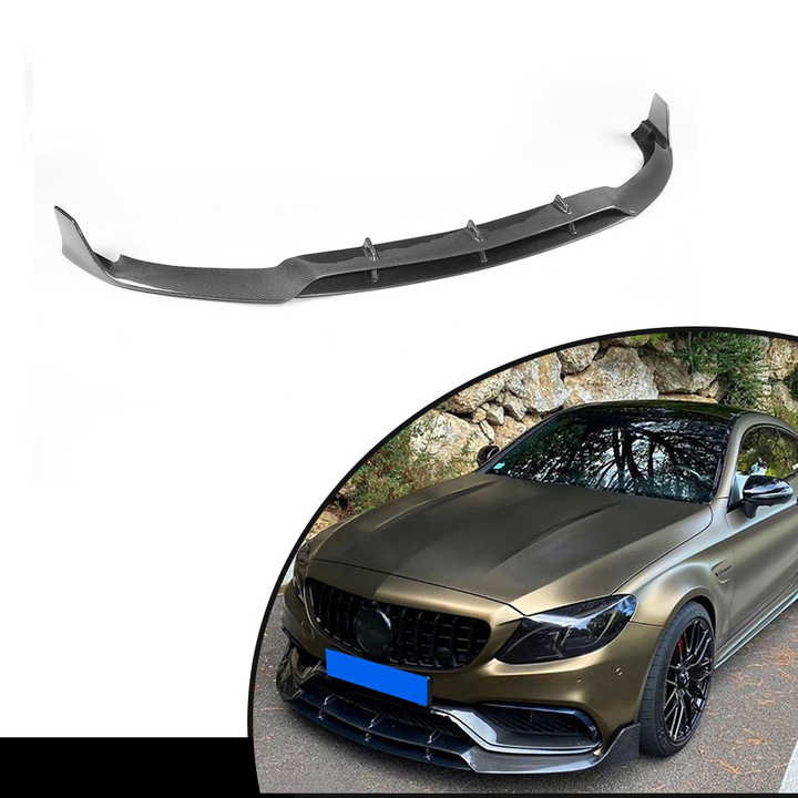 mercedes benz c class coupe front bumper lip Kojem Compatible with 2012-2014 W204 C180 C200 C220 C250 C300 Sport Models Splitter Spoiler Trim Protection 3PCS Carbon Fiber Printing : Automotive Industrial ABS Durability Mercedes Benz W205 C180 C200