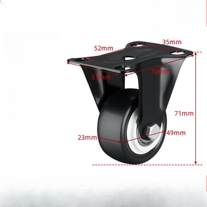 Rueda de Goma Ultra Silenciosa de 2 Pulgadas, Rodaja de Diamante Dorada para Muebles, Silla de Oficina, Base Universal para Ruedas - Product Image 5