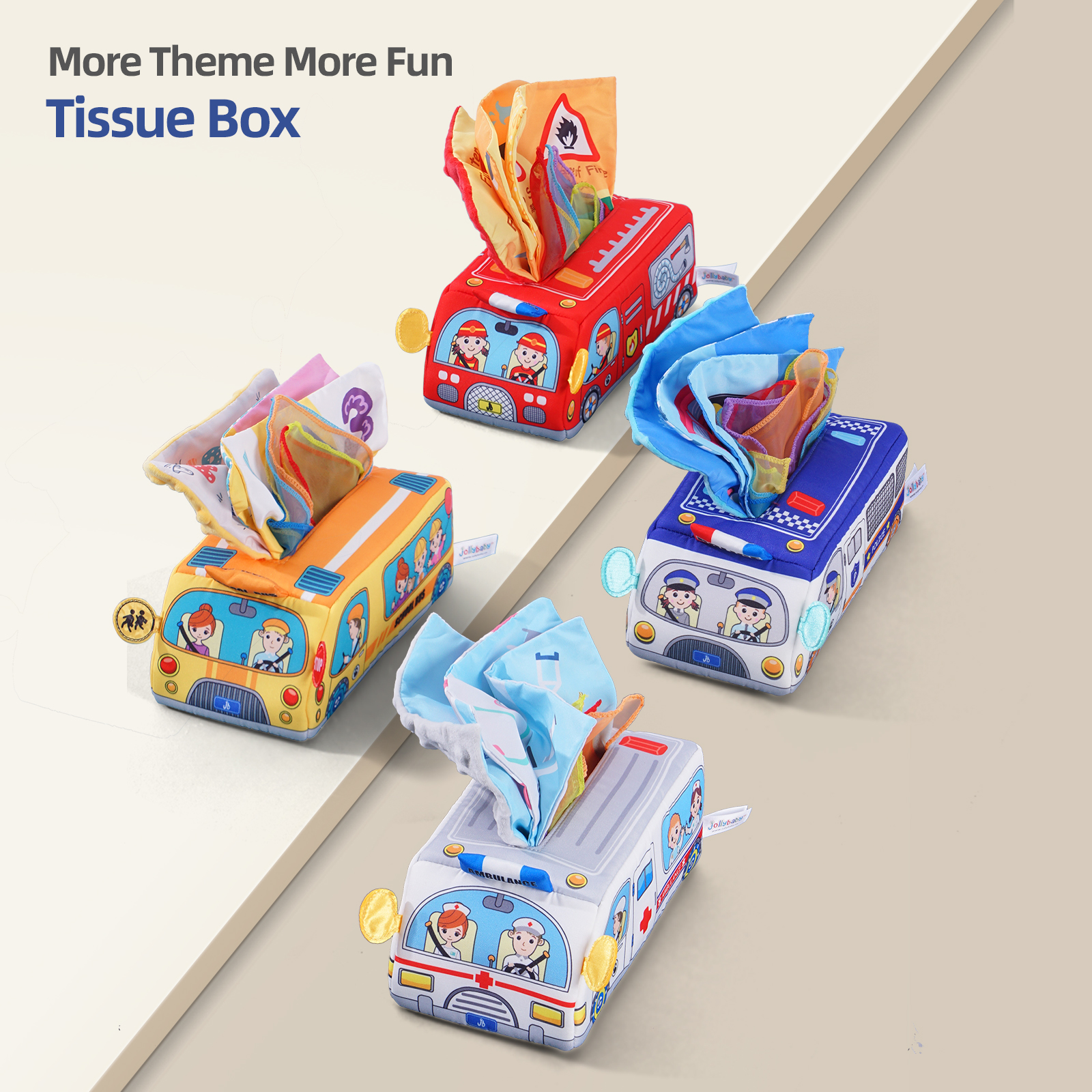 Обучающие игрушки Монтессори для новорожденных из полиэстера, мягкая сенсорная коробка для тканей для младенцев, игрушки