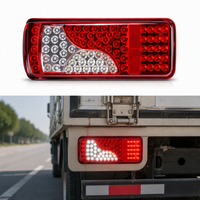 Nouvelle lumière universelle pour camion, 24V, étanche, 88 LED, feu arrière de camion, 411 mm, 3 couleurs, lampe de plaque d'immatriculation pour camions Scania, remorques