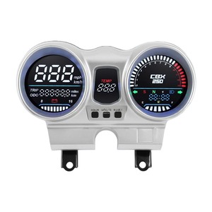 Nouvel instrument <span class=keywords><strong>de</strong></span> <span class=keywords><strong>moto</strong></span> en plastique avec affichage LED du <span class=keywords><strong>compteur</strong></span> <span class=keywords><strong>de</strong></span> <span class=keywords><strong>vitesse</strong></span>, du voltmètre, du kilométrage et du <span class=keywords><strong>compteur</strong></span> d'odomètre - Product Image 1