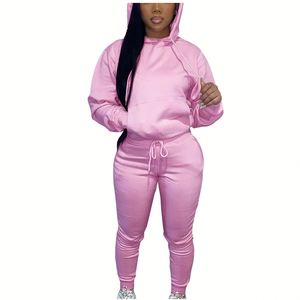 Conjunto Deportivo de Dos Piezas para Mujer, Sudadera con Capucha Personalizada, Ropa de Otoño Invierno 2022, Marca Privada - Product Image 3
