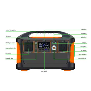 Batteria al litio 12V 50Ah LiFepo4 batteria di emergenza portatile per accumulo di energia all'aperto per il campeggio all'aperto