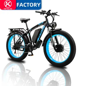 Envío de la gota UE EE. UU. Almacén KETELES 26 "pulgadas E-Bike 2000W Motor 23AH Batería K800 Bicicletas eléctricas Fat Tire Bicicleta eléctrica