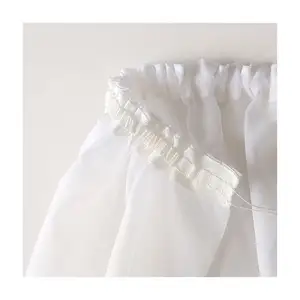 HUI SHENG maßge schneiderte weiße transparente Voile Fenster ziehen plissierten Band Vorhang Outdoor Pergola Vorhänge