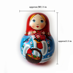 Poupée de gobelet russe pour filles, décoration personnalisée, en résine, poupées russes matryoshka, jouet cadeau artisanal, vente en gros - Product Image 5