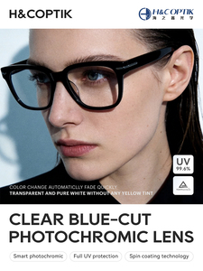 Lentilles optiques Danyang anti-lumière <span class=keywords><strong>bleue</strong></span> 1.67 <span class=keywords><strong>MR</strong></span>-7 asphériques SHMC, lentilles optiques personnalisées, nouveau diamètre de 75 mm, UV420, Lentes optiques - Product Image 4
