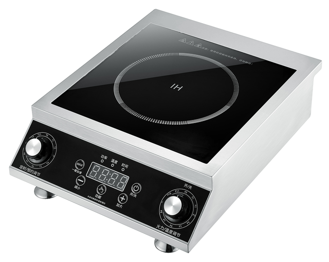 New Product High-Efficiency Commercial Induction Cooker 3.5kW Single Burner Knob Controller