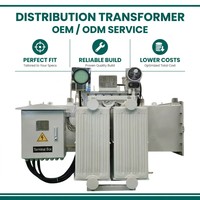 Transformateur immergé dans l'huile à trois phases pour distribution d'énergie, connexions Dyn11, 100~5000 KVA, pour usage résidentiel et industriel