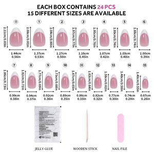 <span class=keywords><strong>Uñas</strong></span> Postizas <span class=keywords><strong>Cuadradas</strong></span> Medianas con Diseño de Mármol ABS, Reutilizables, Ecológicas, Caja Personalizada, MOQ Bajo, Venta al Por Mayor - Product Image 6