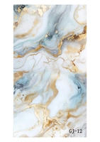 Panneau en PVC imperméable écologique décoratif de 3 mm d'épaisseur 1220*2440 mm Feuille de marbre UV avec service de découpe