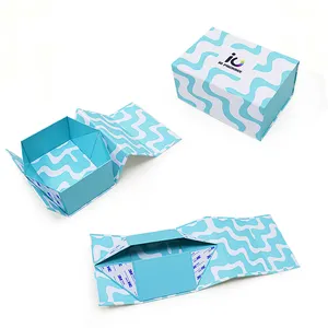 Custom Handmade Kraft Gift Box with 4C Printing Magnetic Closure Collapsible Rigid Packaging for Cosmetic Perfume Printed Order