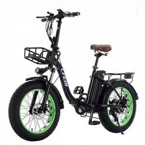 Vélo électrique pliable avec pneus de 20 * 4 pouces, batterie au lithium 48V18AH, cadre en alliage d'aluminium - Product Image 3