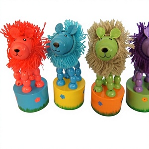 Marionette a dita in legno a forma di zebra - Giocattoli pop-up per bambini - Giocattolo a spinta - Product Image 3