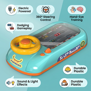 Console di Gioco Elettronica da Tavolo, Gioco di Avventura Spaziale, Console Interattiva, Macchina da Gioco <span class=keywords><strong>per</strong></span> Corse Automobilistiche con Musica <span class=keywords><strong>per</strong></span> Bambini - Product Image 2