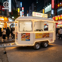 Remorque mobile OEM en acier inoxydable pour burgers, entièrement équipée, taille personnalisée, avec friteuse et cuisine complète pour la vente de restauration rapide