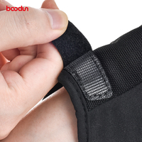 Gants de moto d'hiver unisexes en polyester noir personnalisés en gros avec fermeture magnétique compatibles avec les écrans tactiles