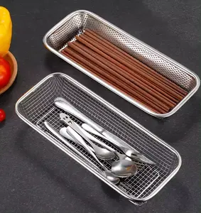 Chopsticks Basket Kitchen Tool Storage Chopstick Spoon Cutlery Basket