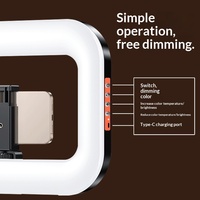 Lampe vidéo LED RVB 3 couleurs à température réglable, rechargeable, avec batterie intégrée, lumière d'appoint colorée pour diffusion en direct et photographie – Offre Spéciale