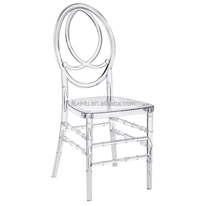 Resina plástica transparente tiffany Chiavari Phoenix Cadeiras de evento para casamento Hotel Banquete Party Chavari PC Acrílico Cadeira