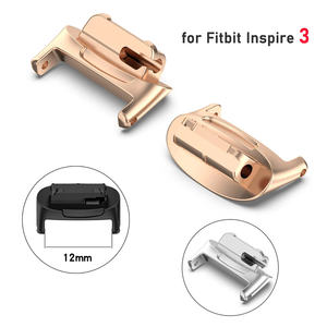 Accesorios de banda para reloj inteligente Adaptador de conector de banda de reloj inteligente de metal de acero inoxidable para <span class=keywords><strong>Fitbit</strong></span> Inspire 3 - Product Image 1