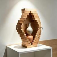 Boîte de rangement pliable en bois personnalisée multifonctionnelle moderne pour le salon, pour ranger les bouteilles de vin et de whisky, pour la maison et le bureau