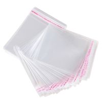 Sacs en cellophane transparents autocollants de plusieurs tailles, sacs en plastique refermables pour l'emballage des bonbons, sacs refermables