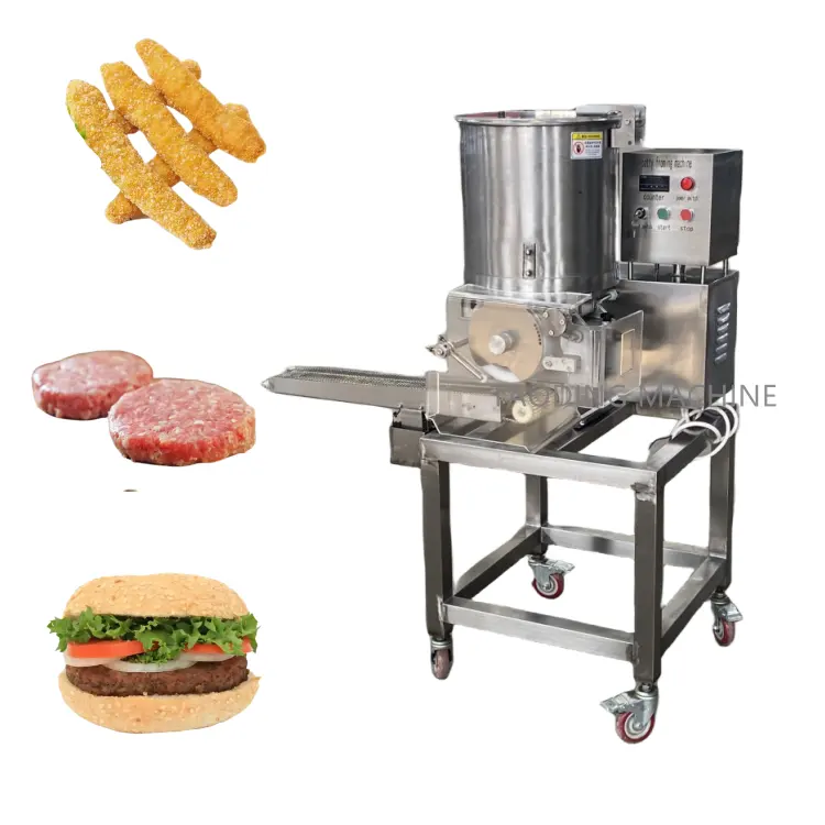 Bảng đầu Hamburger patty Máy làm 150mm hoàn toàn tự động thịt patty tạo thành máy 150mm Burger patty máy