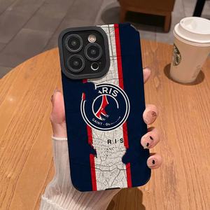 Custodia Morbida Anti-Impronta e Anti-Caduta per iPhone 17 Pro Max/14 Plus/15 con Design 3D Stemma Barcellona Termo-Stampata - Product Image 6