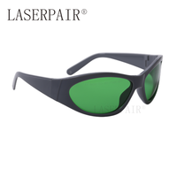 Lunettes de protection laser rouge certifiées EN207 en polycarbonate 630-660 nm, lunettes de sécurité laser diode ND YAG 800-1100 nm 30%