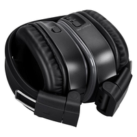Casque audio silencieux RF890 3CH UHF LED, casque stéréo sans fil pour soirées silencieuses et soirées lumineuses
