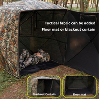 Abri de chasse extérieur à ouverture rapide, camouflage, imperméable et coupe-vent, pour l'observation des oiseaux et le tir, tente de chasse portable et discrète