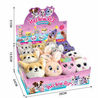 EPT 32PCS Porte-clés animaux en peluche mignons, breloques de sac en peluche, jouets à cordon qui bougent, accessoires de sac à dos, cadeaux pour enfants