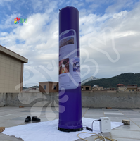 BOYAN affichage totem gonflable colonne de lumière de poteau gonflable extérieur bonne qualité publicité gonflables lampe à LED